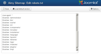 New robots.txt editor
