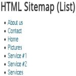 HTML Sitemap (List)