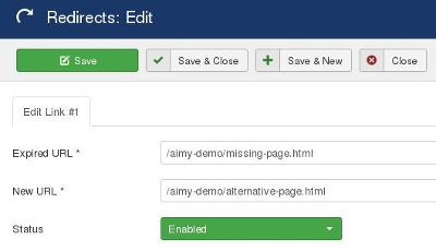 Use Joomla Redirects to fix broken links