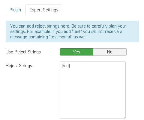 Expert Settings of the Joomla! Plugin Captcha-Less Form Guard!