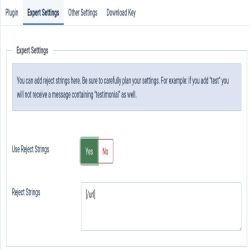Add Reject Strings Add Reject Strings
