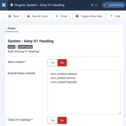  Default configuration options