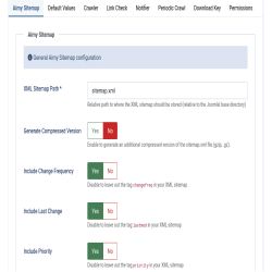 General Sitemap Options