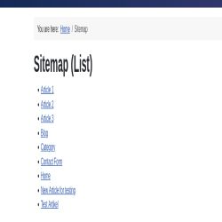 HTML Sitemap (List)